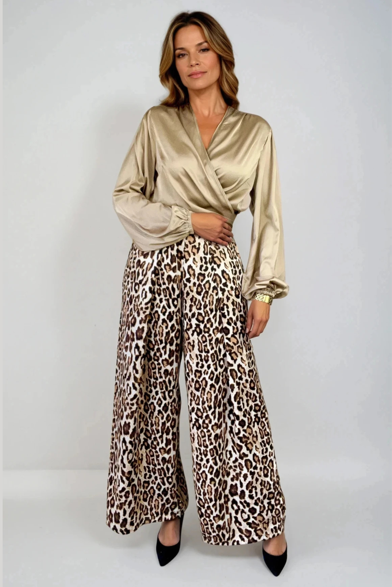 Gold Satin Blouse