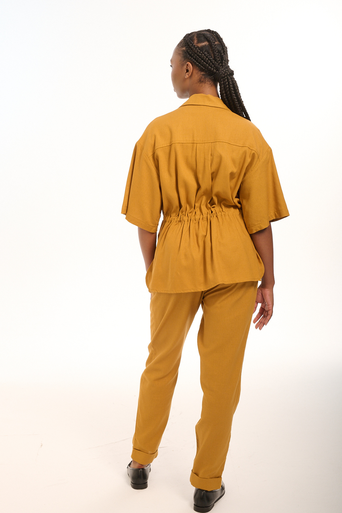 Mustard Linen Shacket