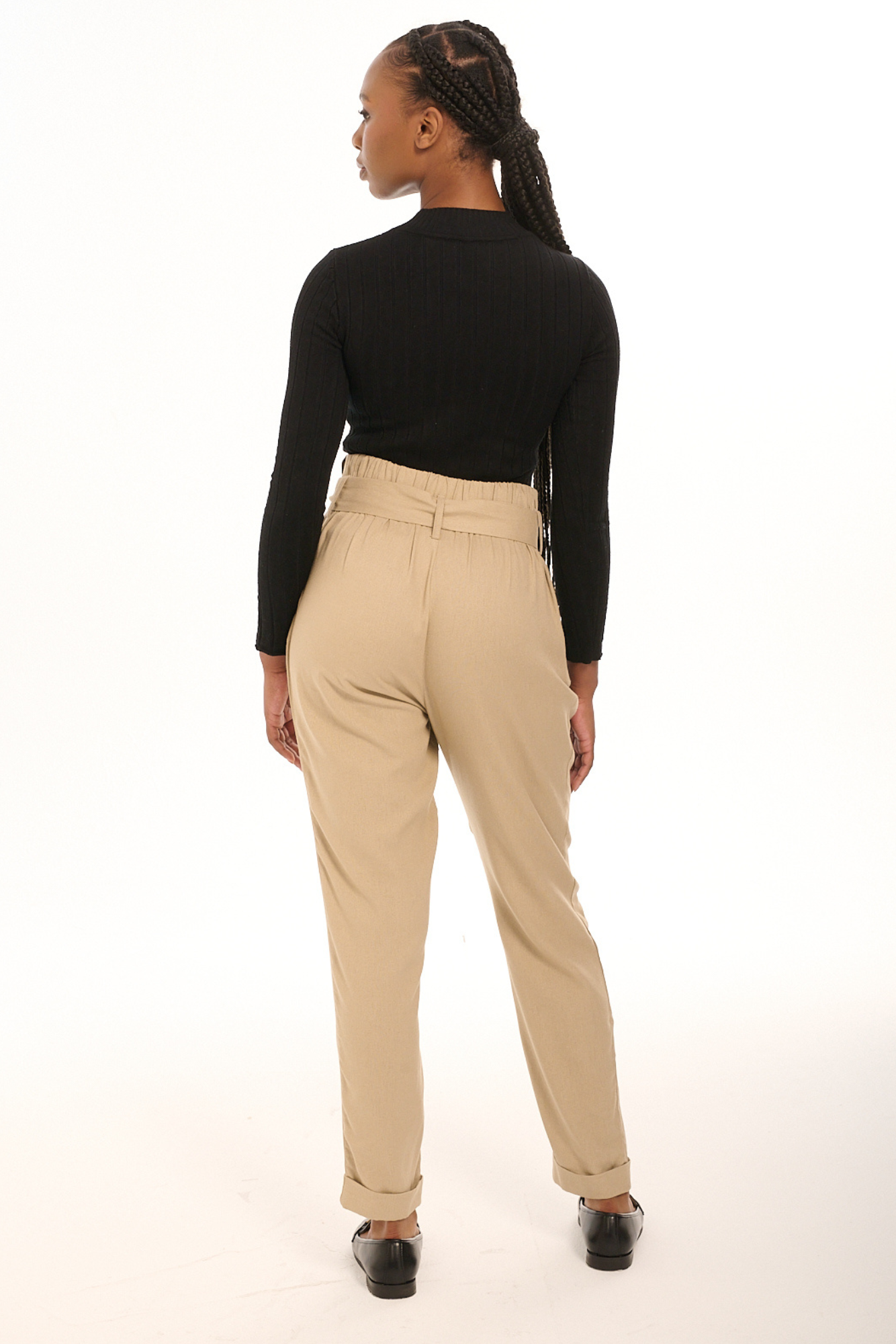 Sand Linen Taped Pants