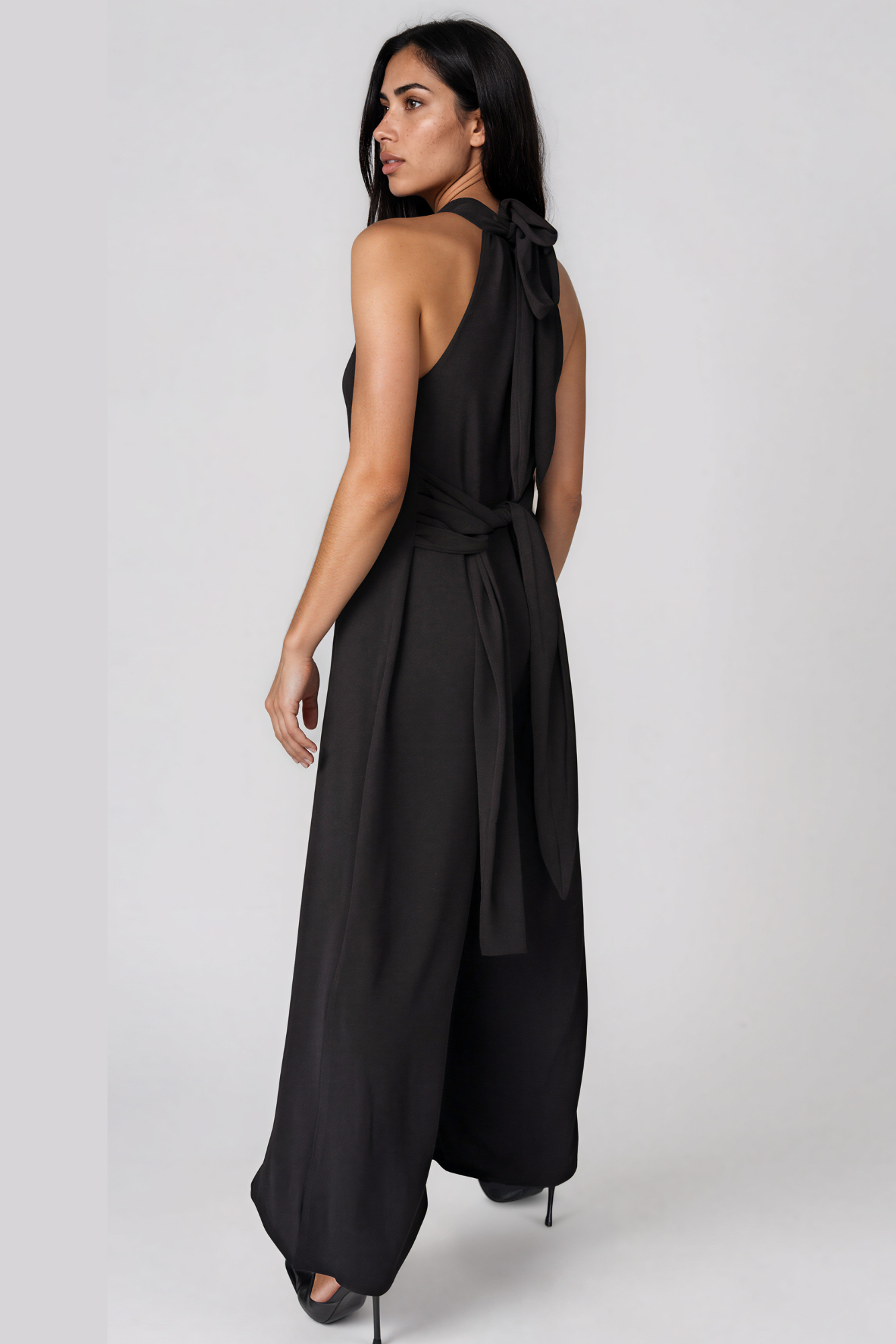 Black Halter Neck Jumpsuit