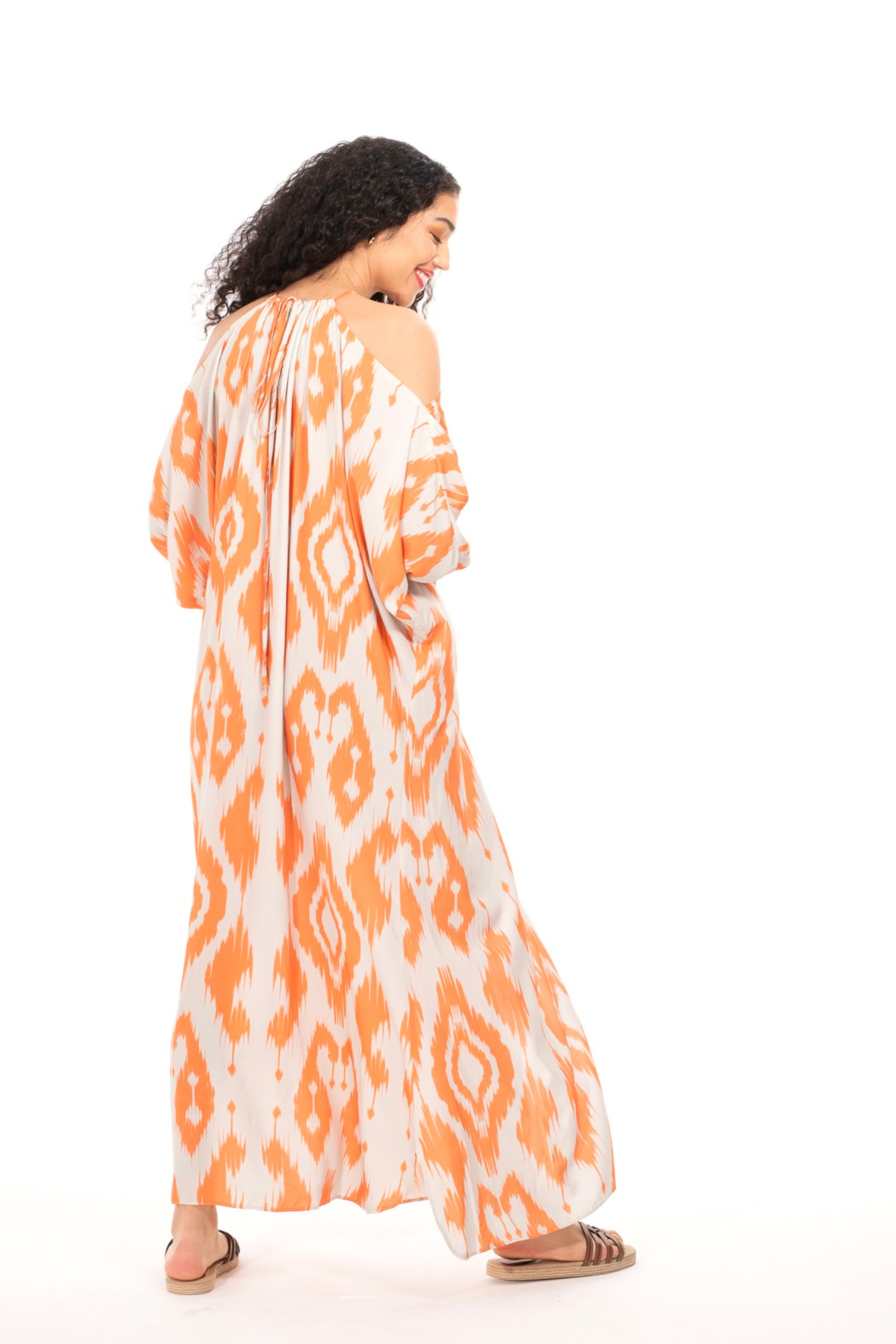 Coral Print Kaftan