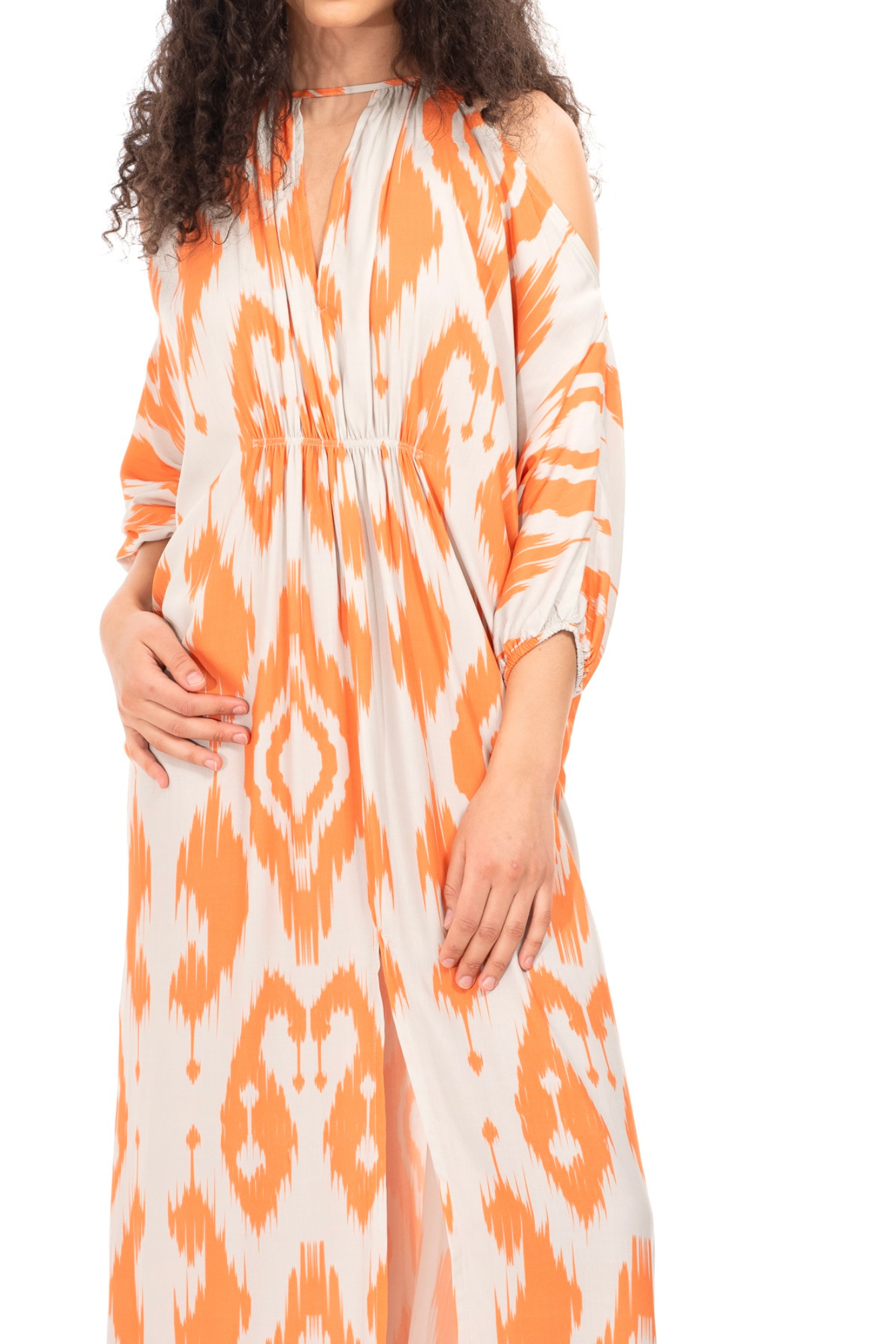 Coral Print Kaftan