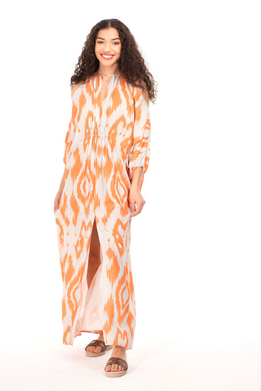 Coral Print Kaftan