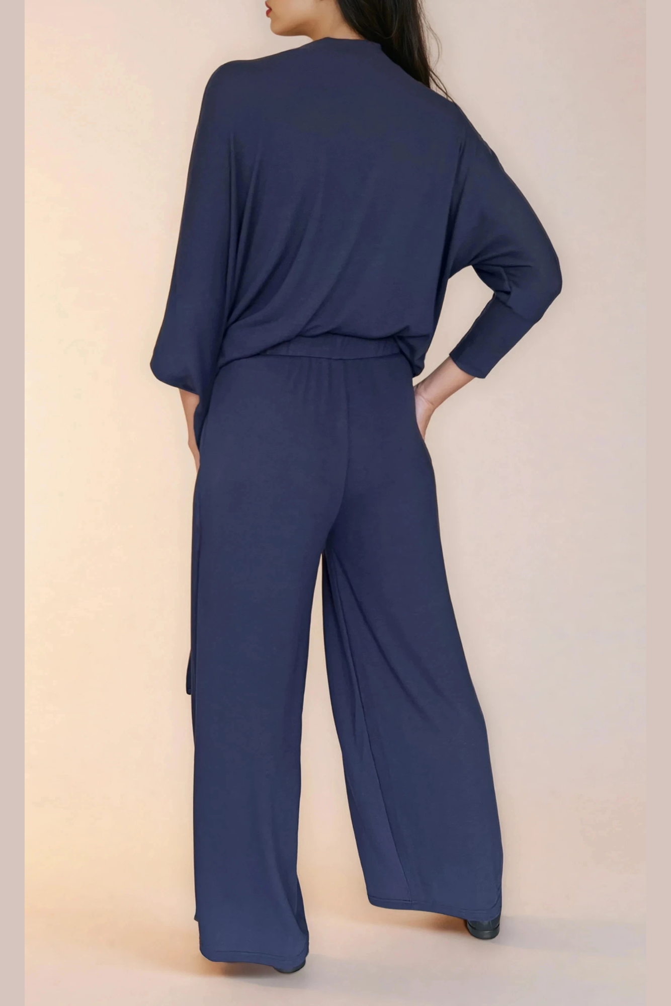 Navy Knit Pants