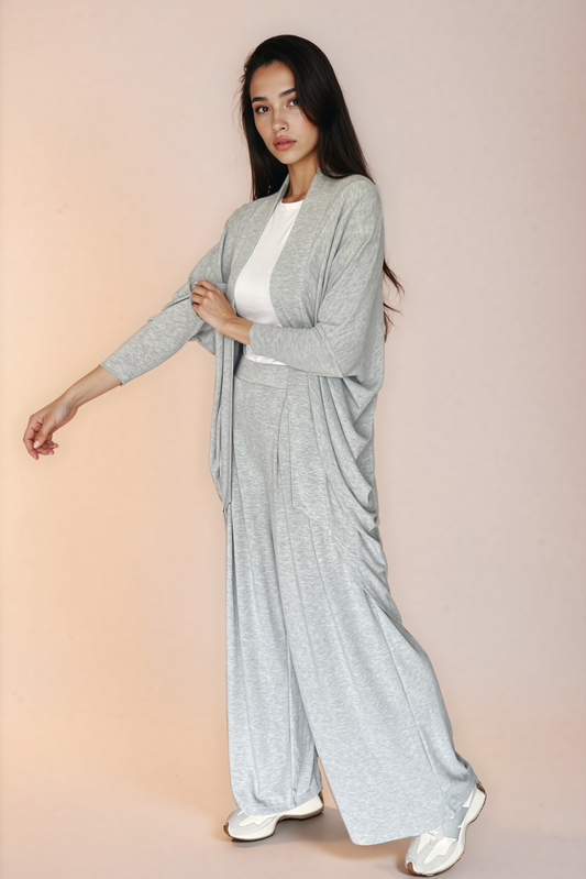 Grey Knit Cardigan