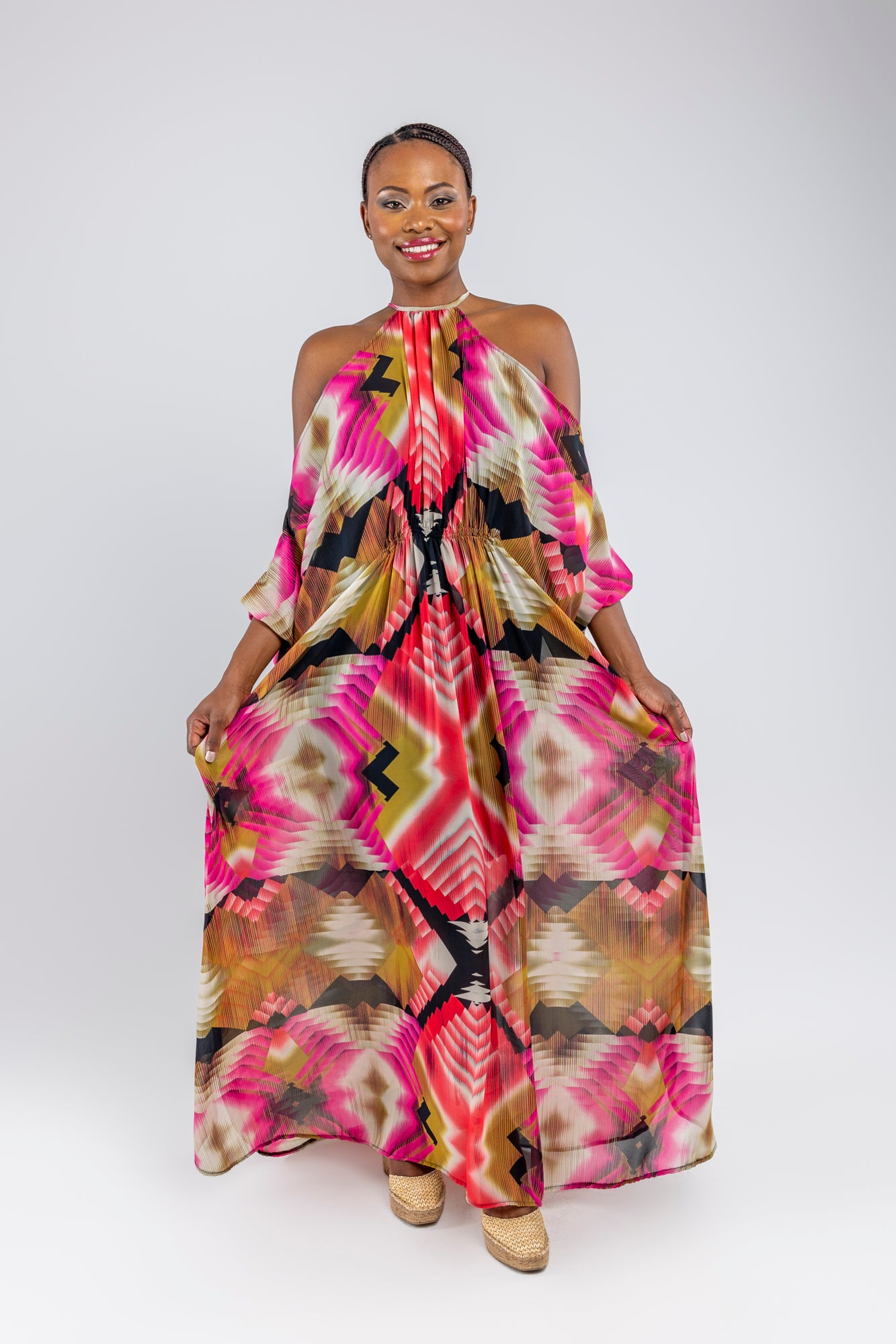 Aztec Chiffon Kaftan