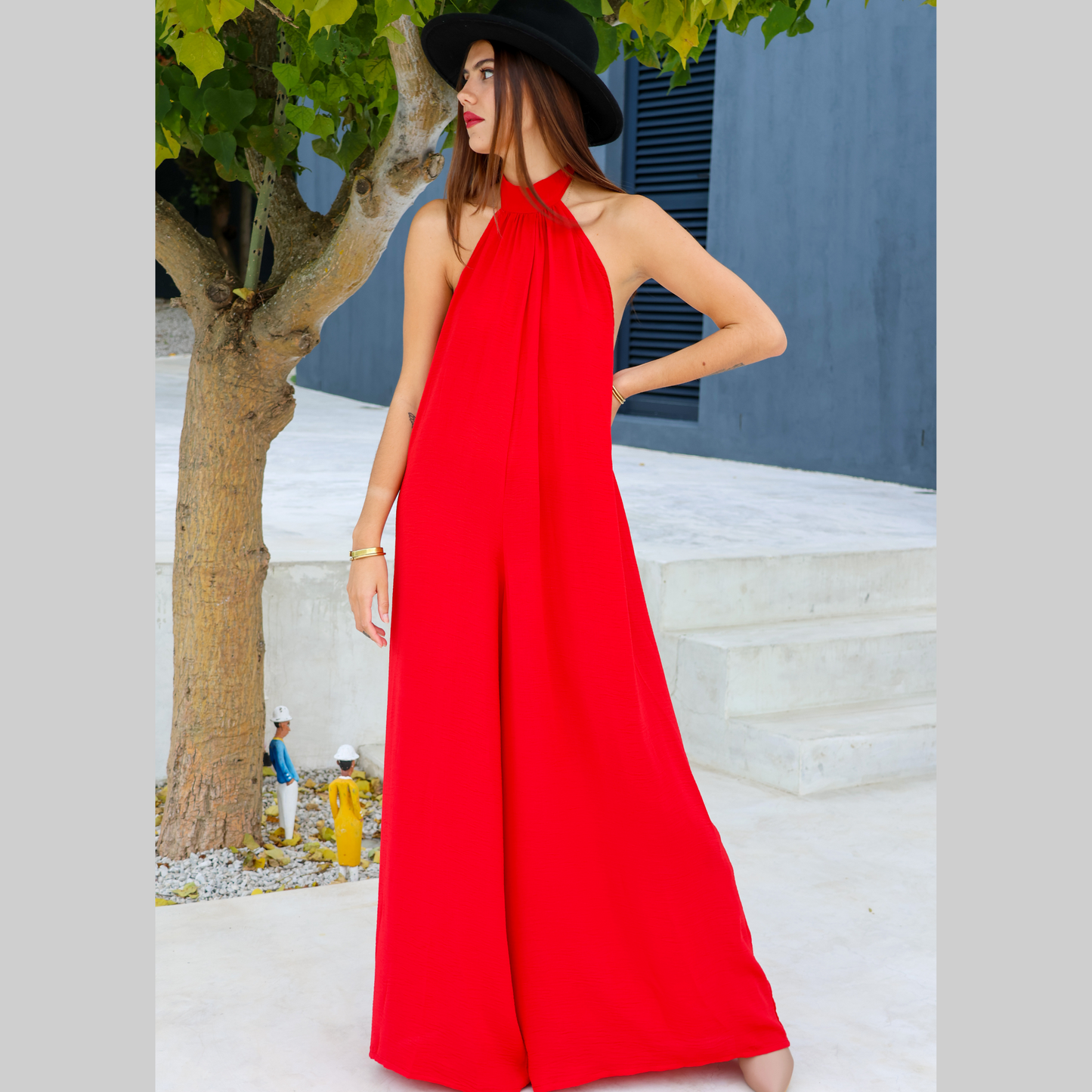 Coco Red Jumpsuit