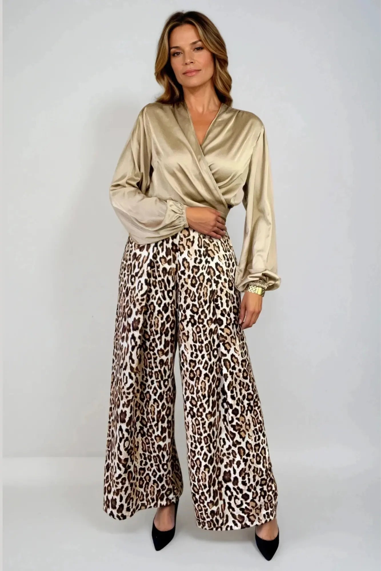 Gold Satin Blouse