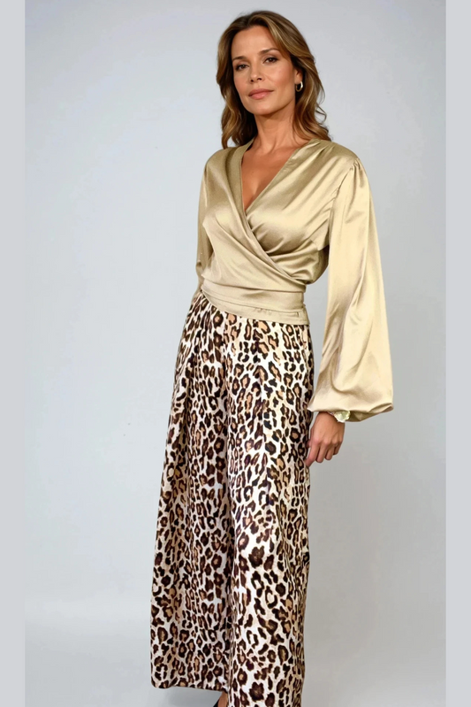 Gold Satin Blouse