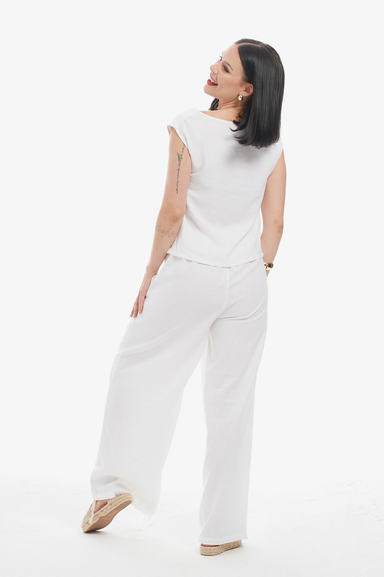 White Linen Pants