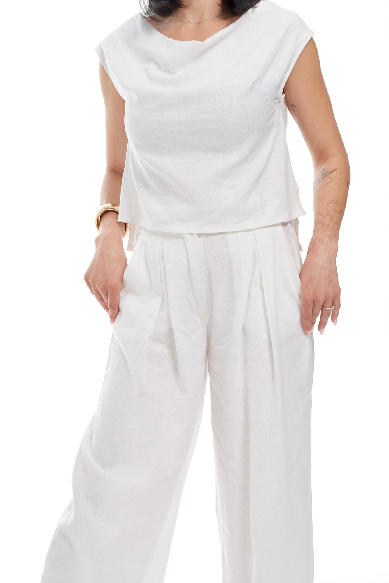 White Linen Pants