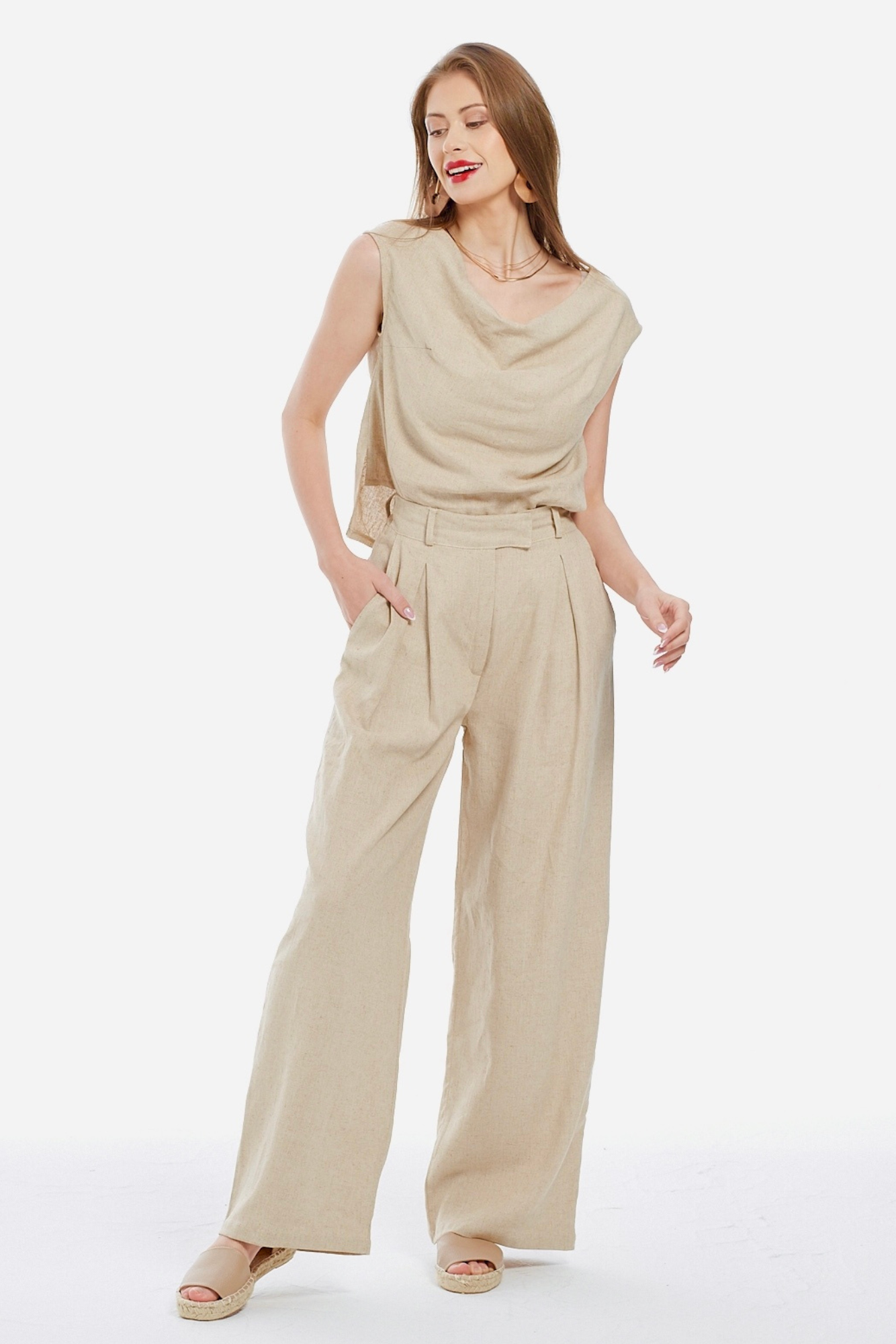 Natural Linen Pants