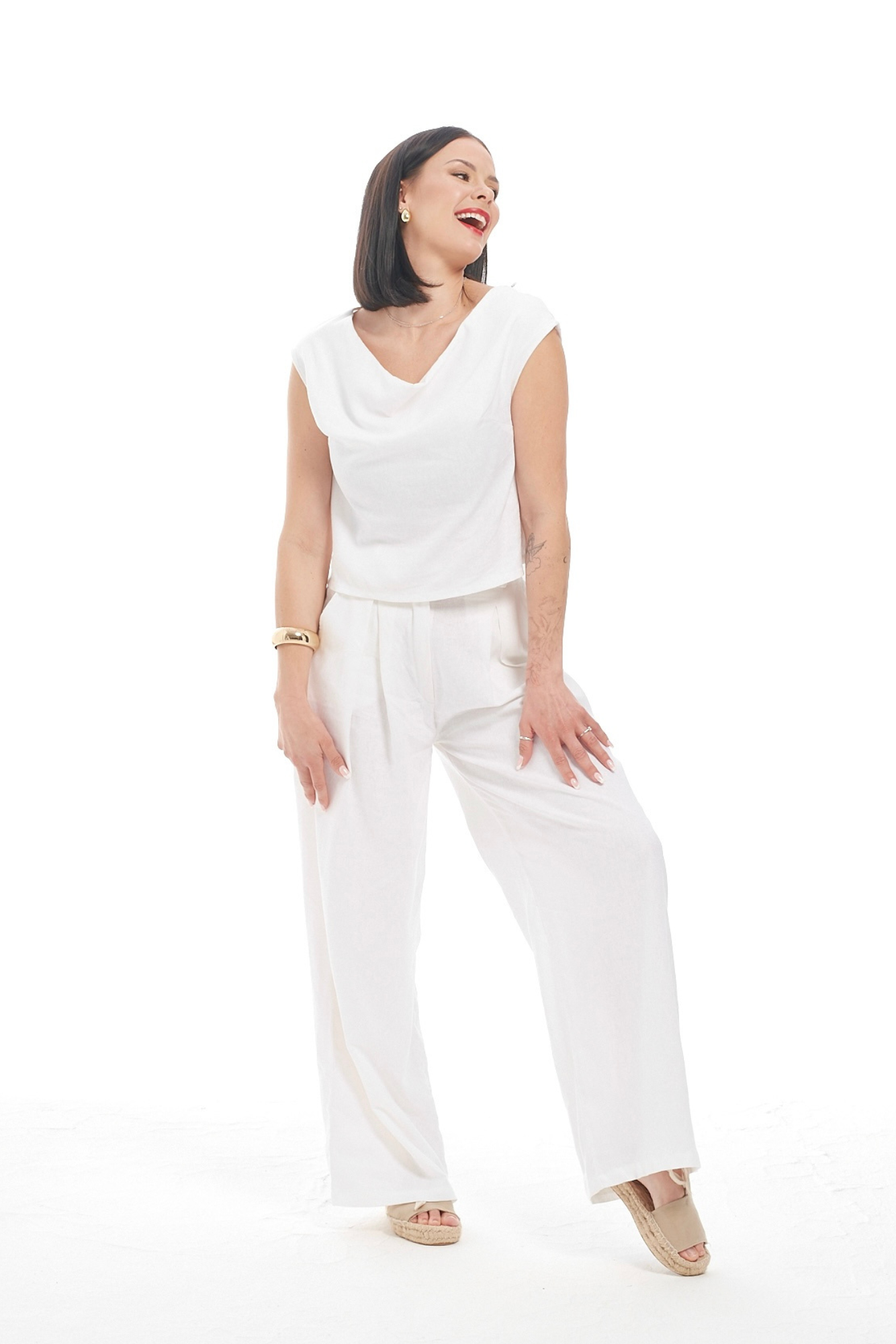 White Linen Pants