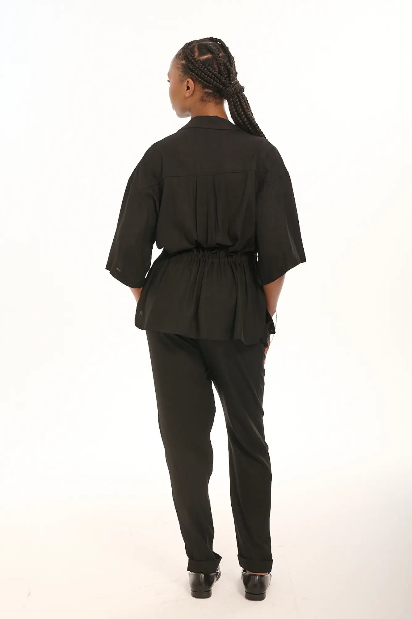 Black Linen Shacket