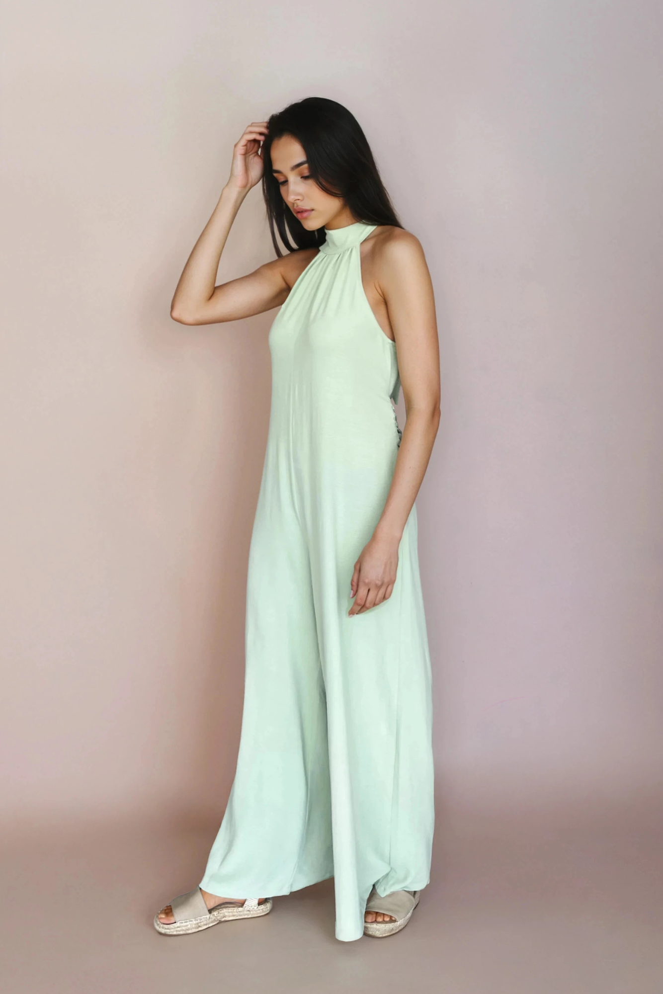 Sage Holterneck Jumpsuit