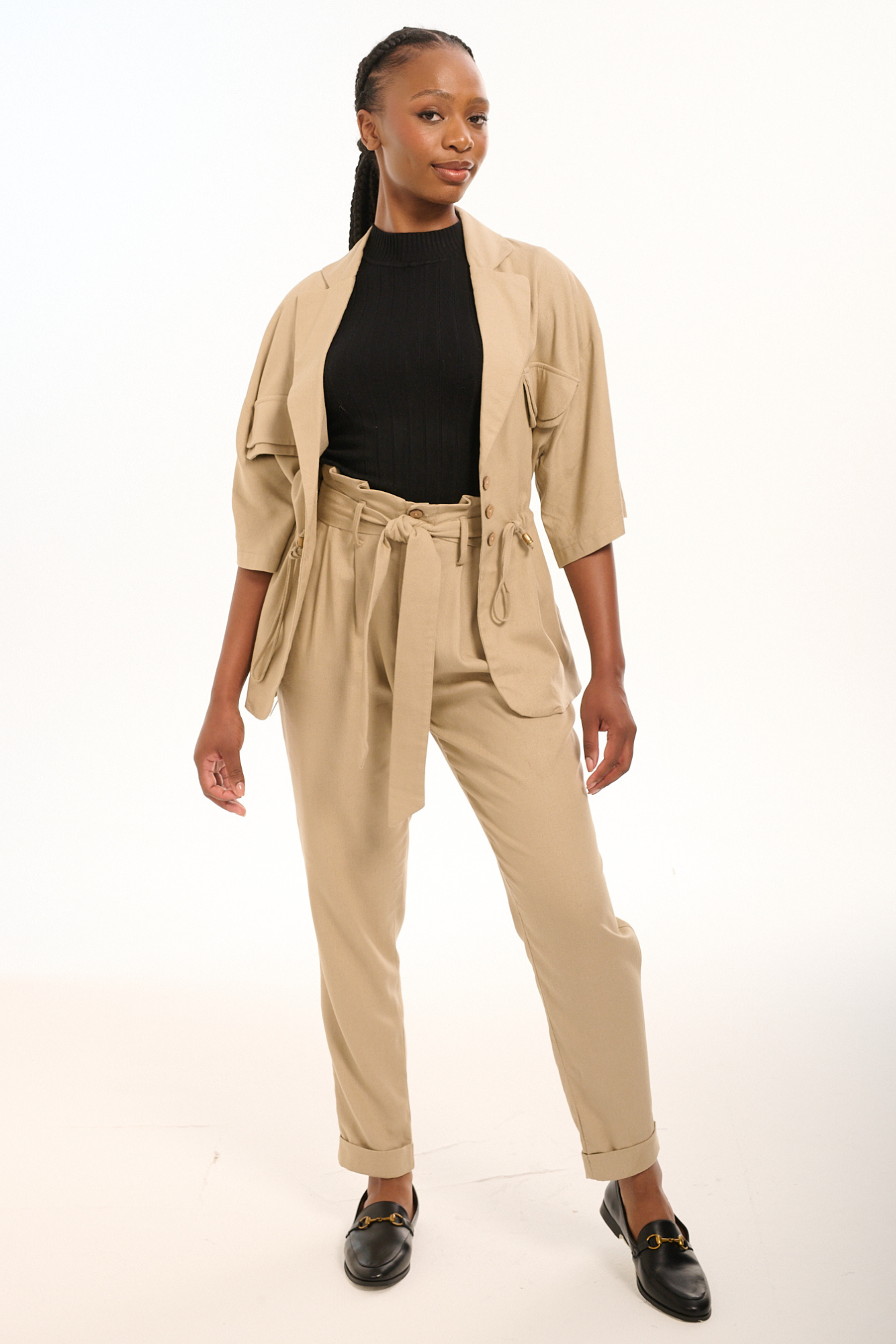 Sand Linen Shacket