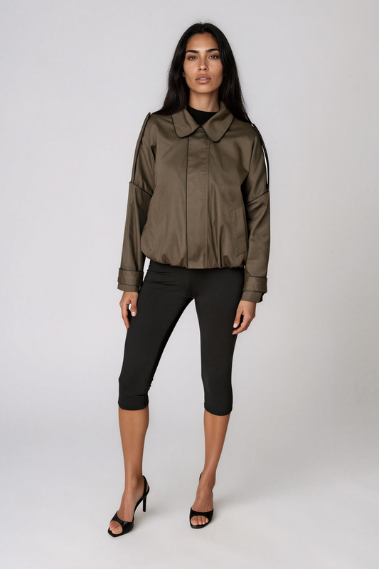 Olive Green Bomber Jacket