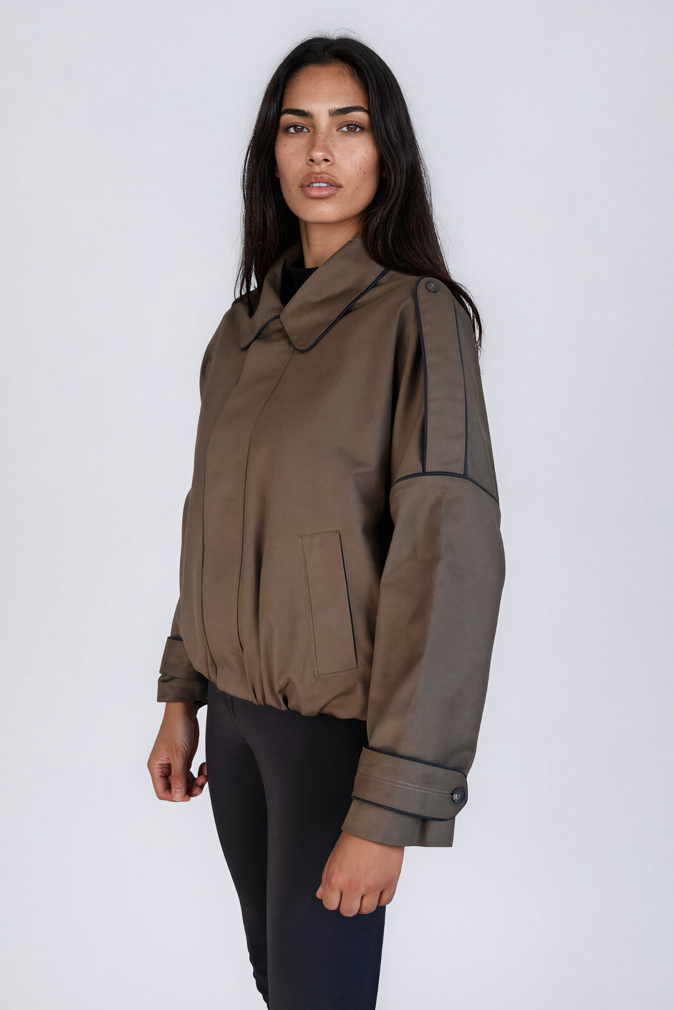 Olive Green Bomber Jacket