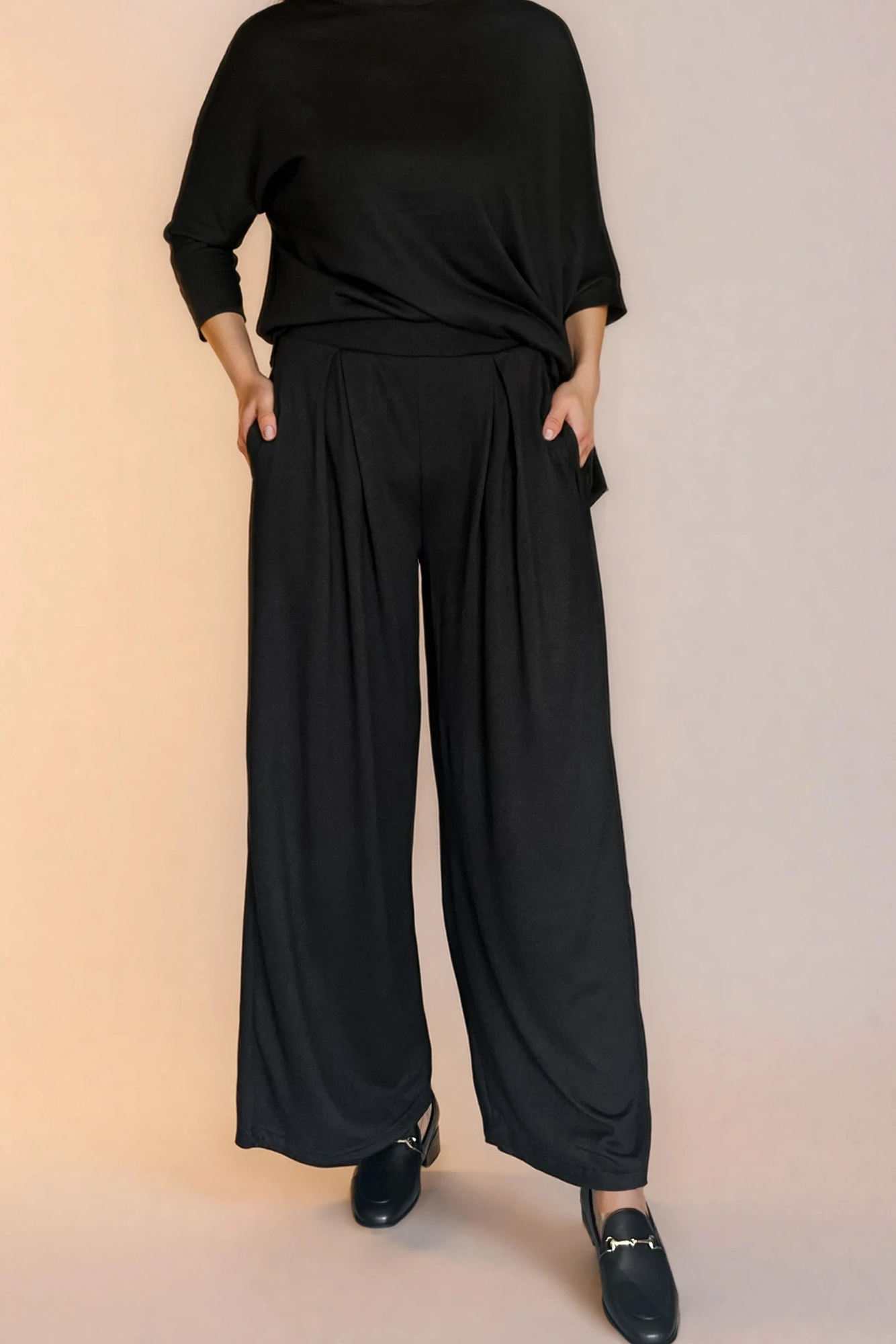 Black Knit Pants