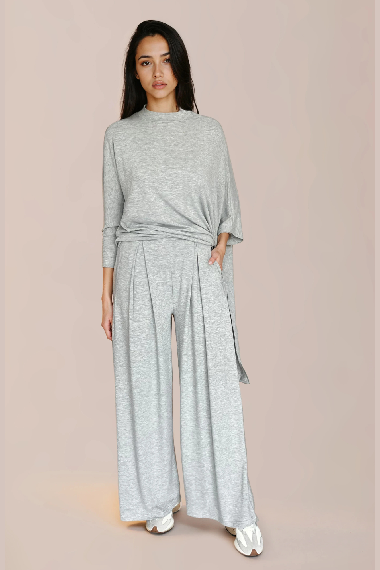Grey Knit Pants
