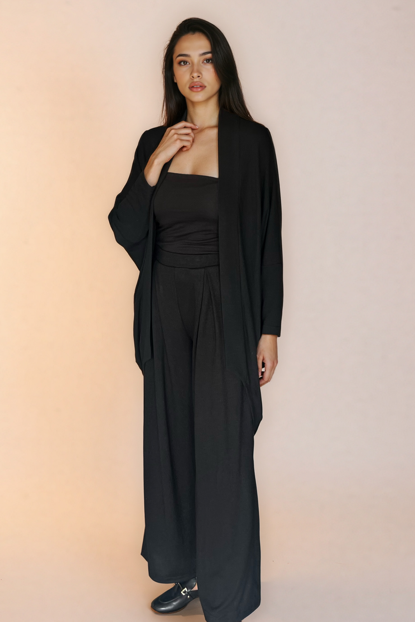 Black Knit Cardigan