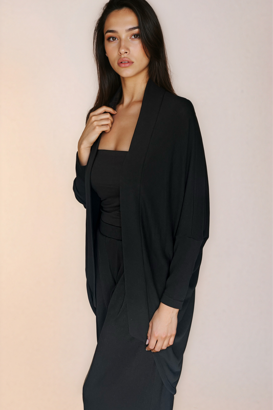 Black Knit Cardigan