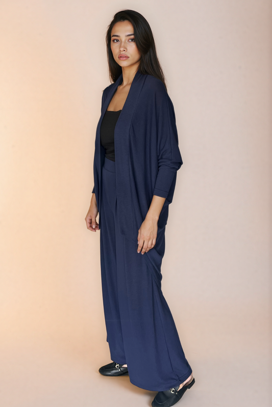Navy Knit Cardigan