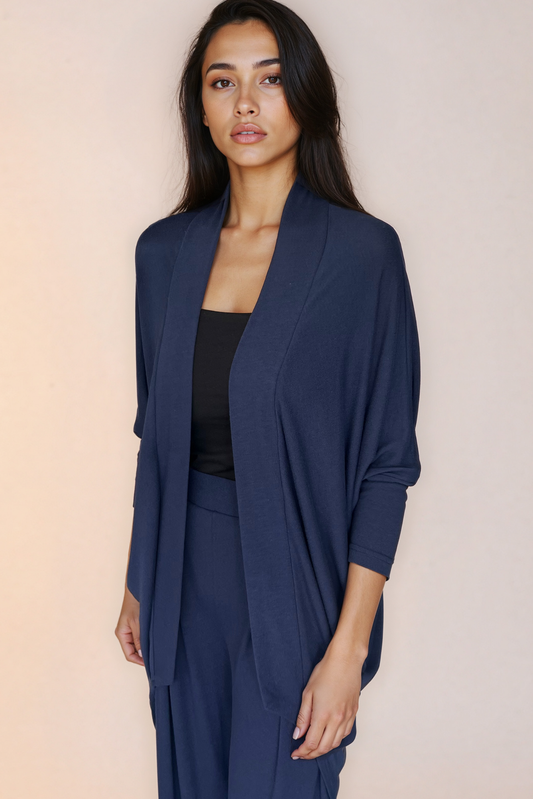 Navy Knit Cardigan