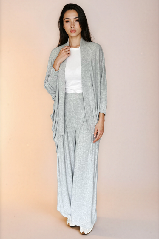 Grey Knit Cardigan