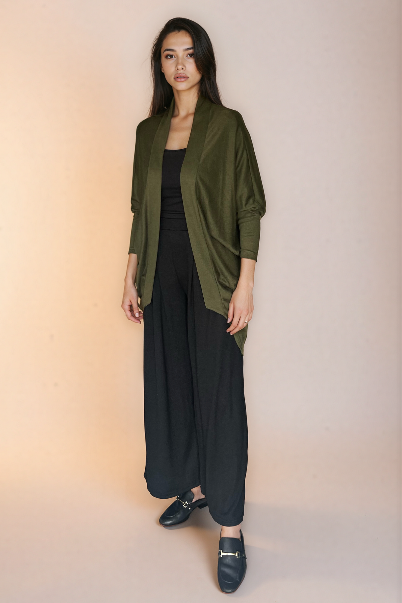 Olive Knit Cardigan