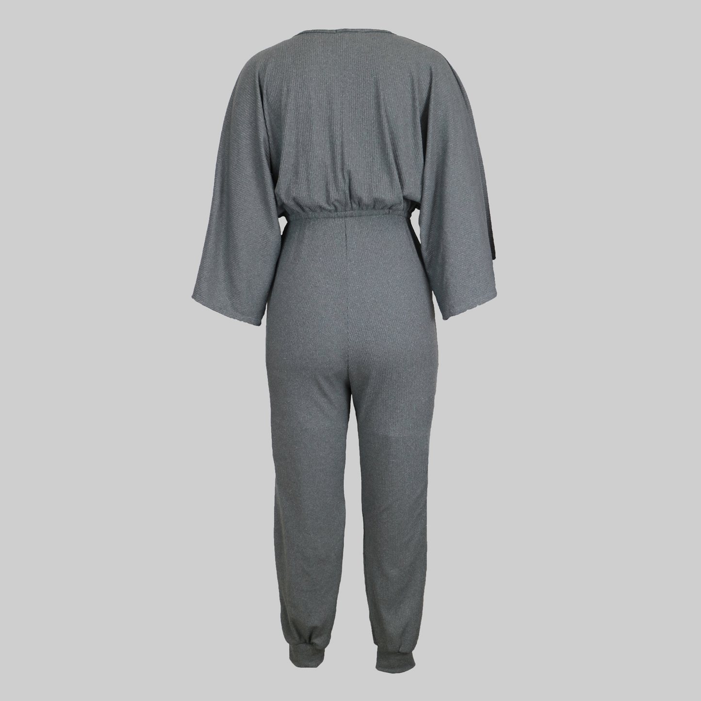 Grey Kimono Sleeve Jumpsuit