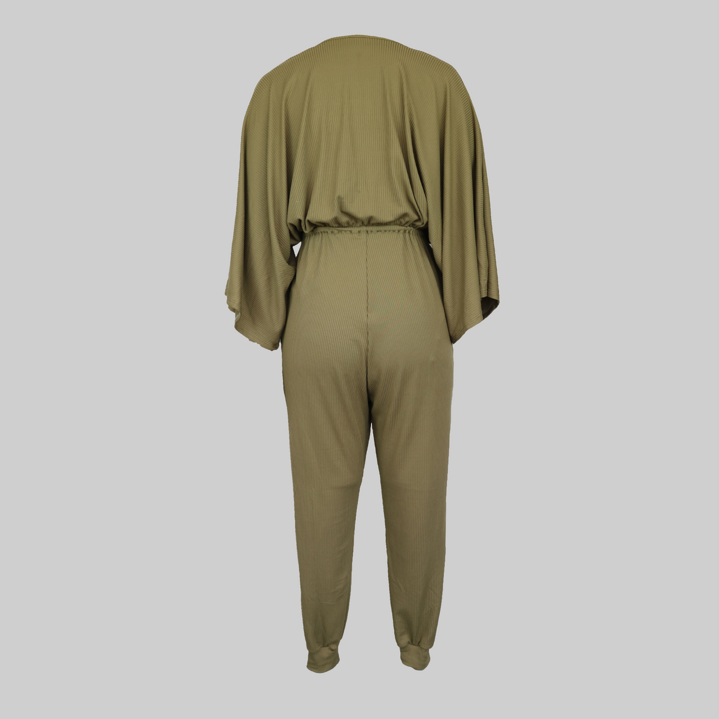 Olive Kimono Sleeve Jumpsuit